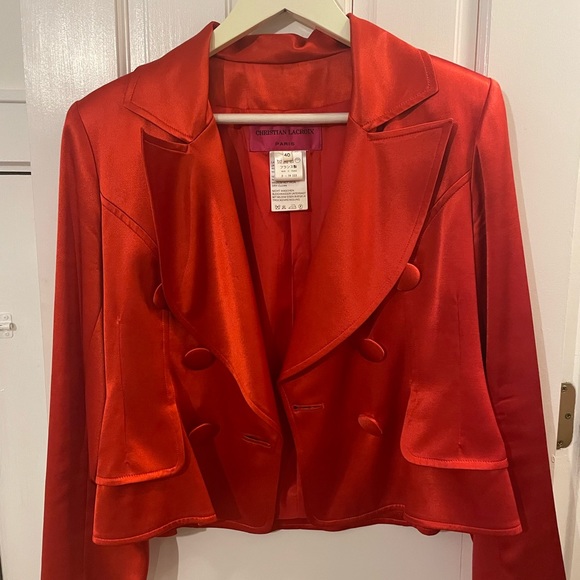 Christian Lacroix Jackets & Blazers - Vintage Christian LaCroix Paris Red Jacket/Blazer